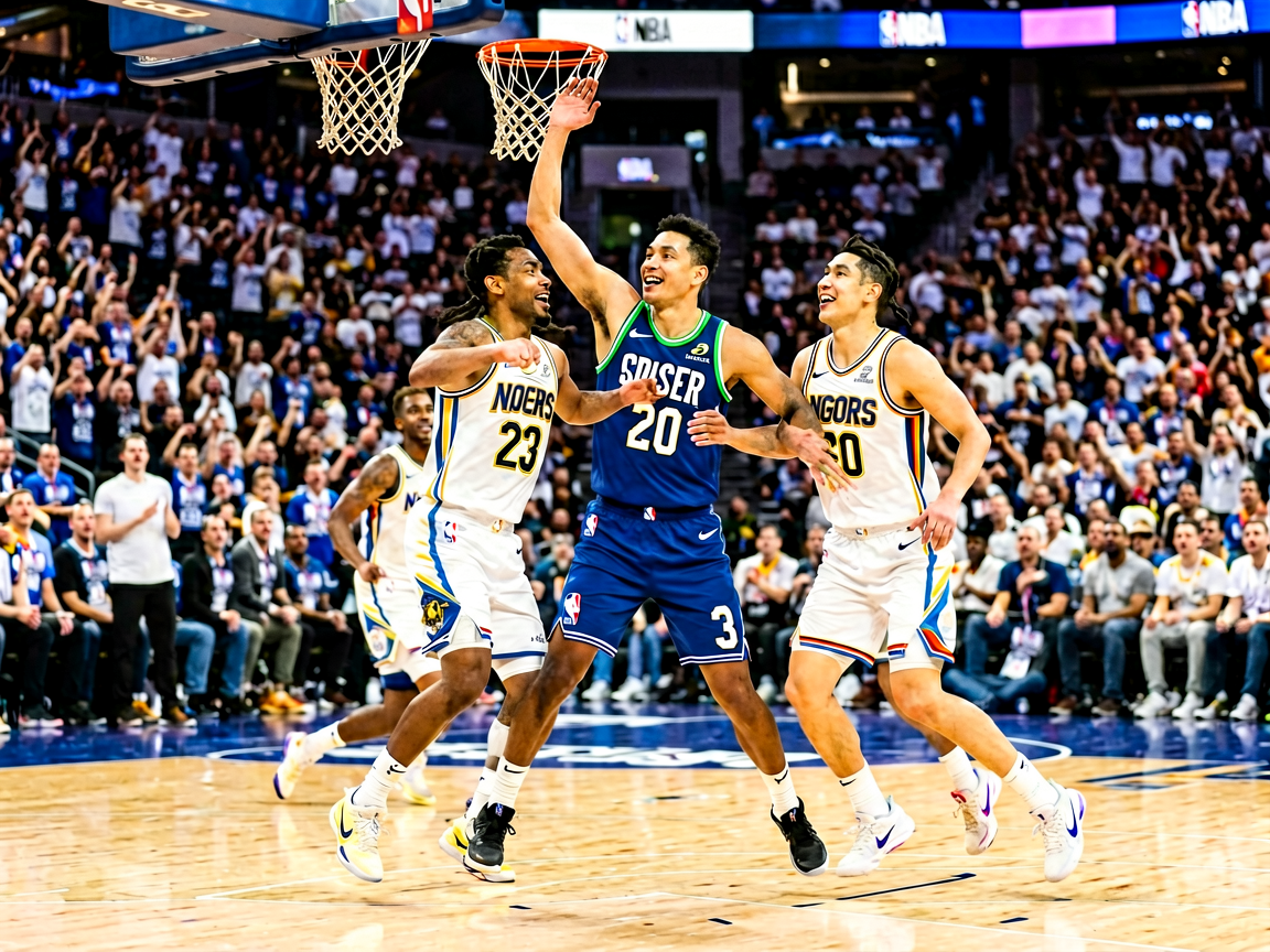 NBA全明星赛现场球员精彩配合与观众热情互动的场景